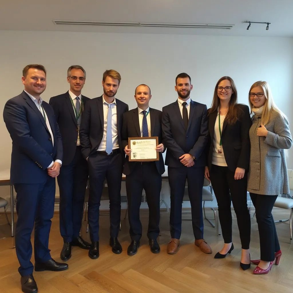 Primanje nagrade za financijsku edukaciju